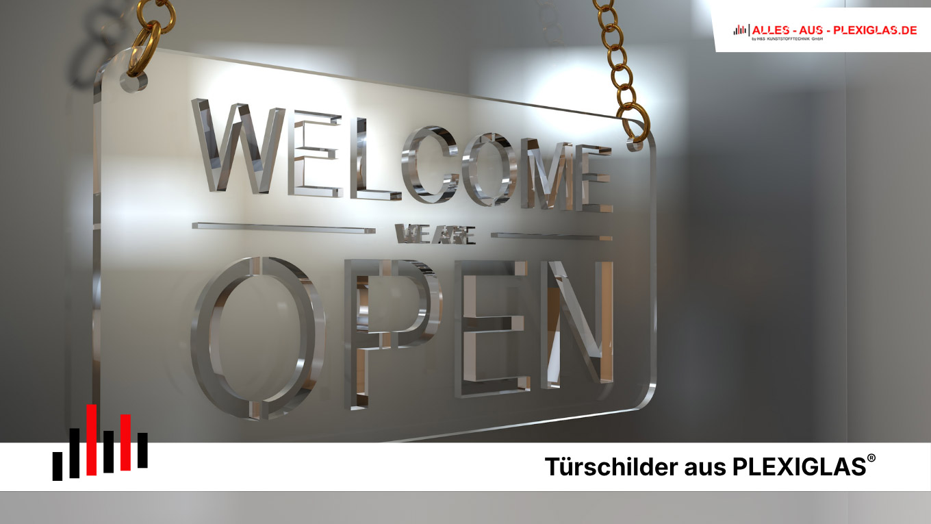 PLEXIGLAS® für moderne Türschilder: edel und modern