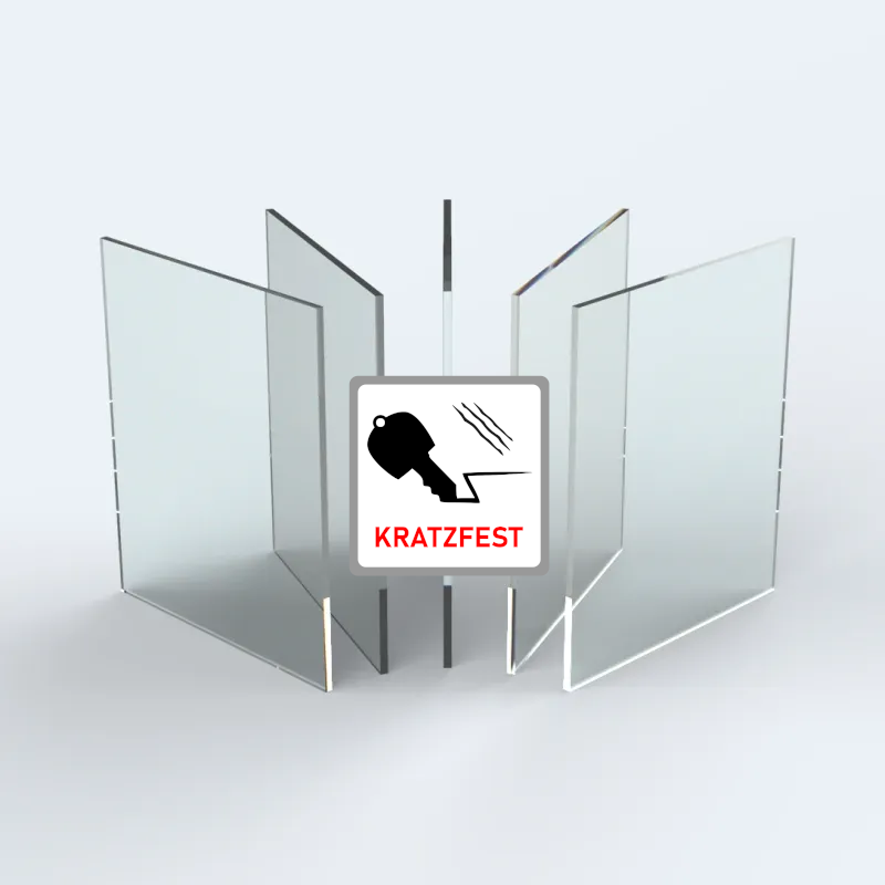 Polycarbonat-Zuschnitt(e), farblos kratzfest 3 mm